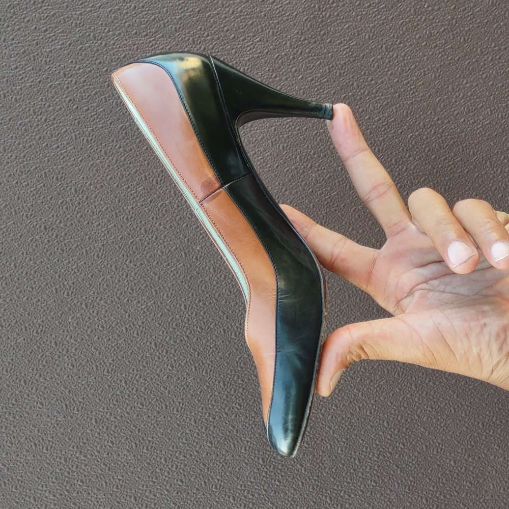Etienne Agner couture ladies two=tone heels